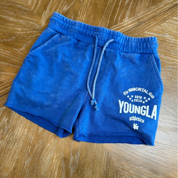 YoungLA Royal Blue Athletic Shorts - Picture 1 of 5